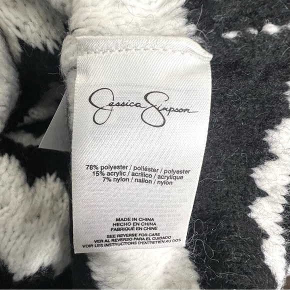 Jessica Simpson Portia Anthracite Stripe Combo Sweater - Picture 8 of 9